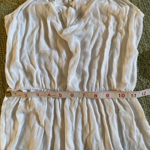 Calzedonia Cobey I White Romper I Lace-Up + Pom Pom Fringe - Picture 6 of 16